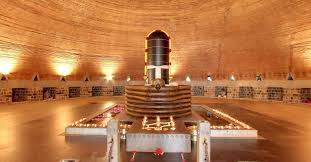 Dhyanalinga Temple-The temple was consecrated by Sadhguru Jaggi Vasudev, a yogi and mystic. The temple is consecrated using prana prathista and is dedicated for meditation. Silence is maintained inside the temple. Dhyana in the Sanskrit language, means meditation and linga means form. 