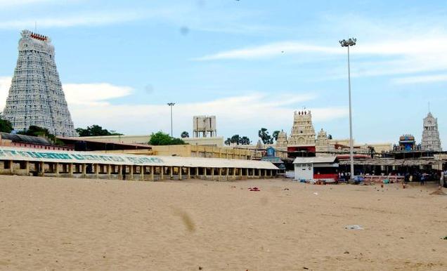 Thiruchendur Murugan Temple - this 2000-year old temple is best known for the annual Kanda shasti festival that is celebrated here. At the festival the devotees re-enact the victory of Lord Muruga over Surapadman. Thiruchendur showcases Lord Muruga in a rare form. He is seen holding a string of rudraksha beads instead of his usual spear. 
